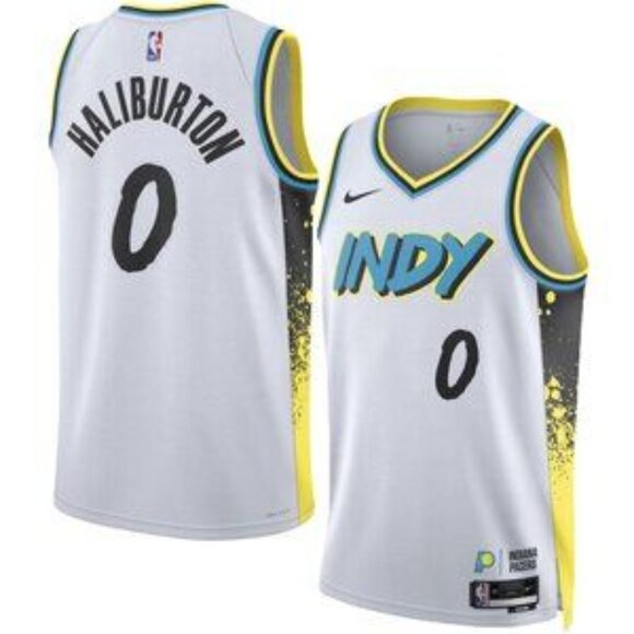 Mens Youths Kids Tyrese Haliburton White Stitched Jersey